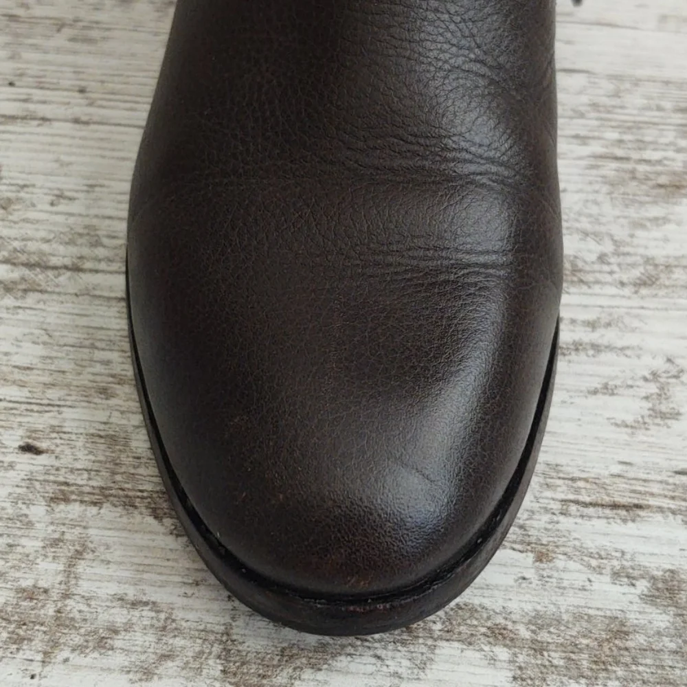 🟩Tory Burch Brown Leather Gemini Bootie - Picture 11 of 13